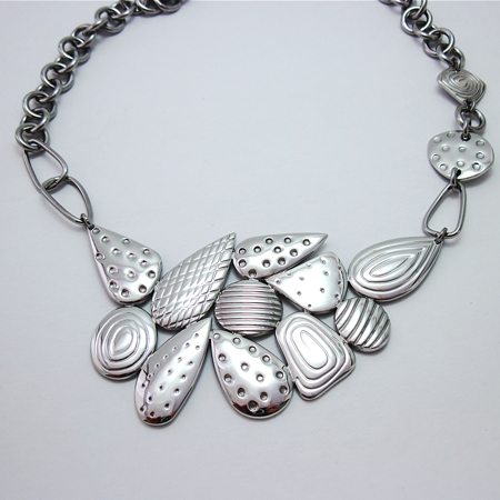Designer Detailed STEELX Necklace with Toggle - N114 - Click Image to Close